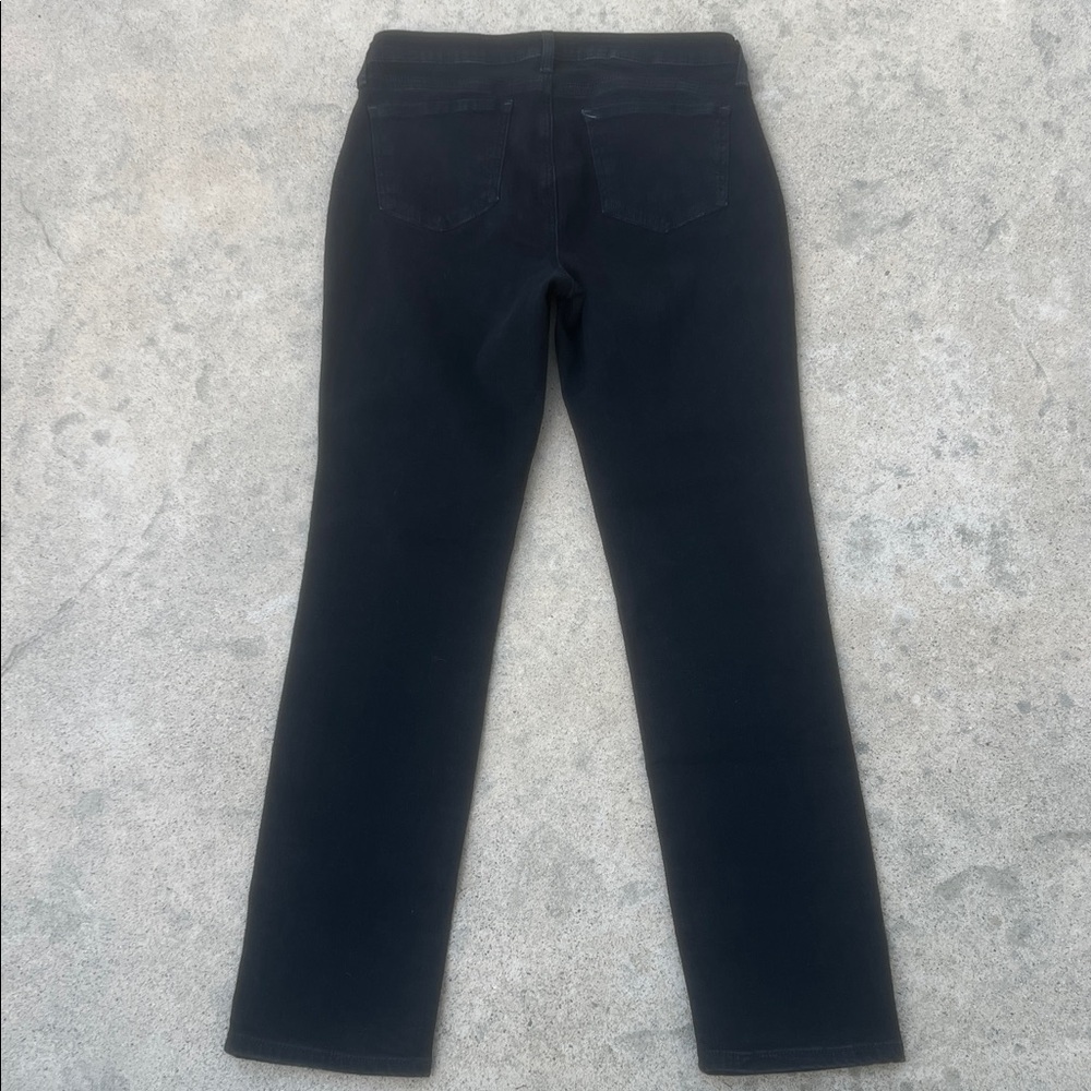 NYDJ Women's Sheri Slim Mid Rise Stretch Black Jeans Size 8 - Picture 7 of 9
